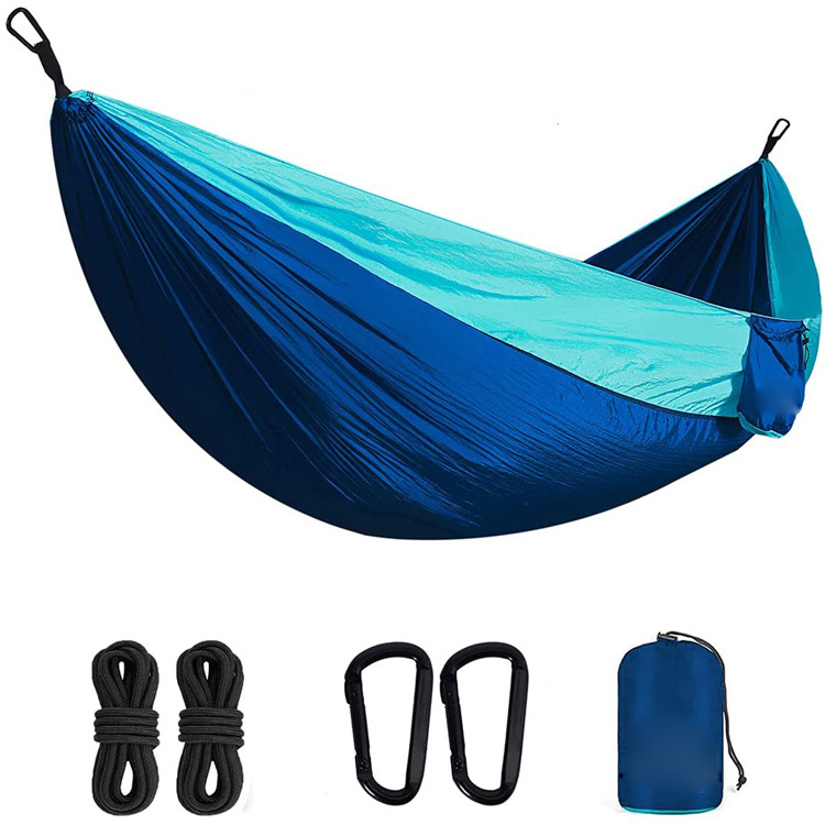 Wholesale Custom Outdoor Travel Beach Hammock, Durable Nylon Swing Kids Hanging Hammock