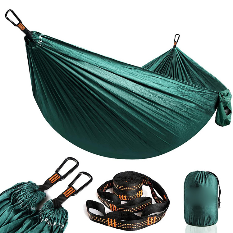 2021 High quality Outdoors Backpacking Survival or Travel Single & Double parachute Hammocks/camping hammock