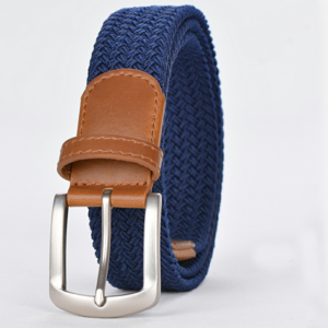 Wholesale Knit Web Weave Woven Golf Belts Unisex Adjustable Women Men Elastic Braided Stretch Belt