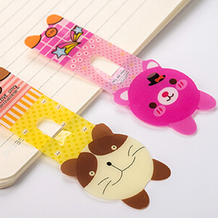 custom die cut shape kids gift cute pvc bookmark