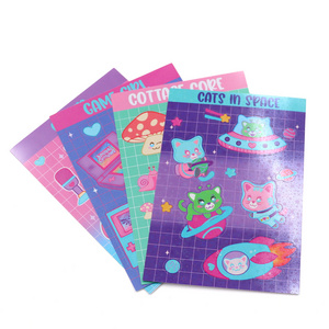 Labels Packaging Printed cat in space Vinyl Waterproof Sticker Supplier Printingstickers decorative Custom Logo