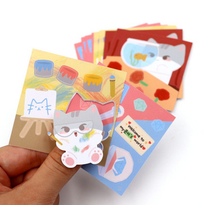 Fashion designs colorful self adhesive stickers A5 size Sedex 4P factory supplier