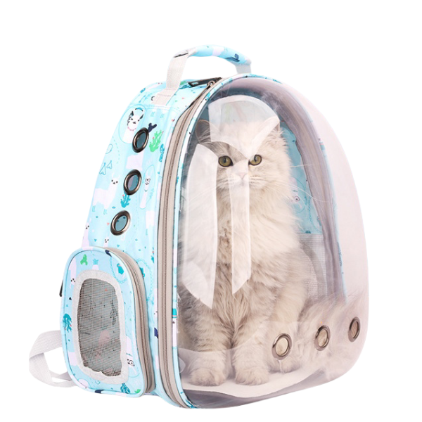 New Portable pet backpack for cats and dogs Clear capsule pet bag for Cats and kittens Breathable backpack