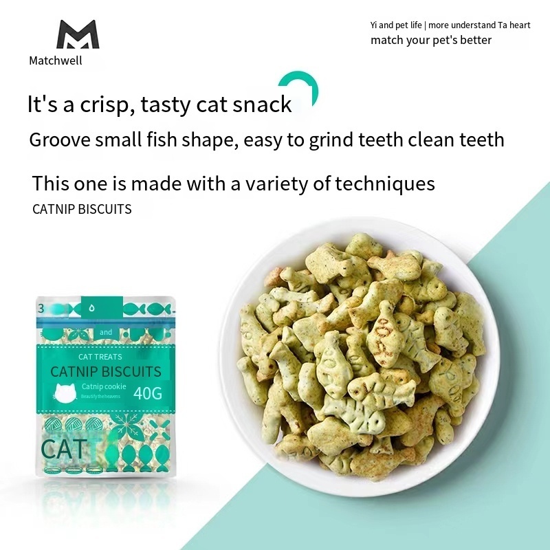 High Quality Cheap Natural Cats Snacks Dry Food Pet Cat Many Flavors Catnip Biscuit