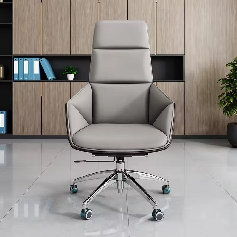 Modern Luxury High Quality Boss/CEO Ergonomic Office Chair Lift Contemporary Swivel Wheel Metal Fabric-for Home Study Conference