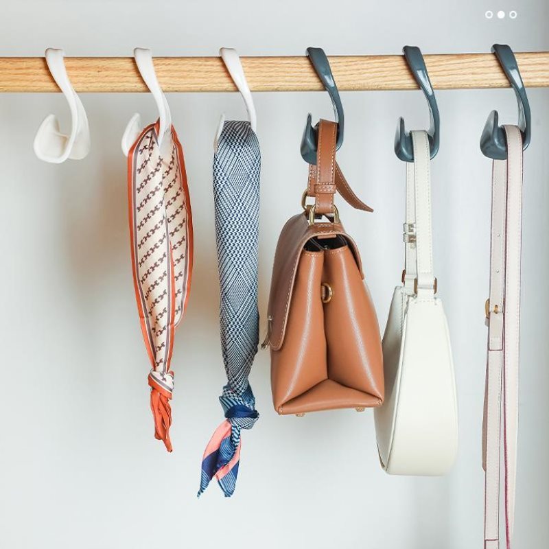 Creative Bag Hook Arched Bag Tie Scarf Hat Storage Rack Wardrobe Hanging Belt Multi-function Hooks Home Hanger