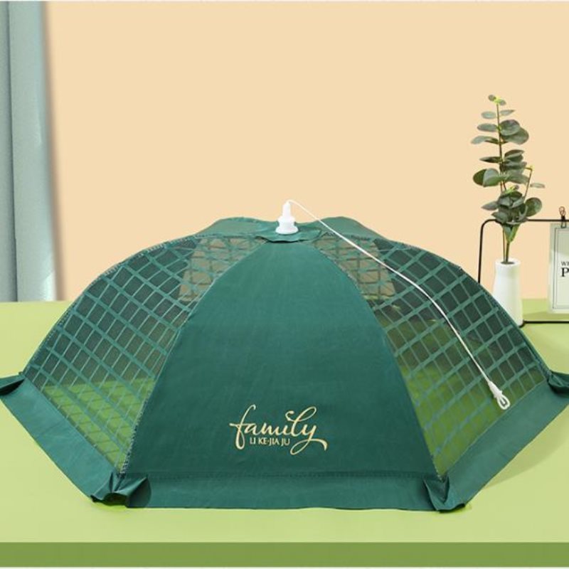 Umbrella Shape Mesh Reinforcement Dish Cover Folding Table Food Cover Anti Insect Dust Cover 4 Size Choose