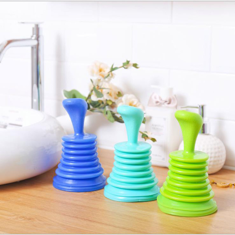 Kitchen Sink Plunger Pipeline Household Sewer Suction Plug Bathroom Products Toilet Plungers