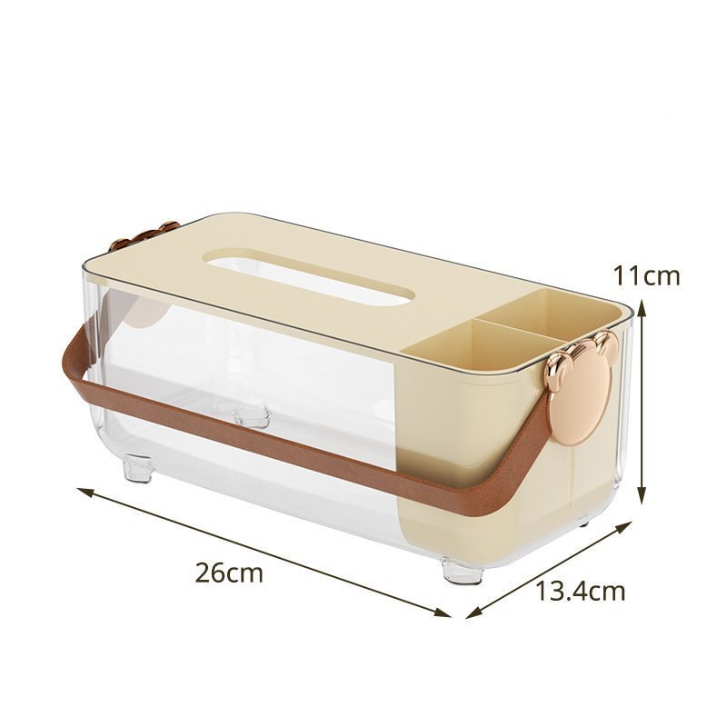 Desktop Tissue Box Removable Tissue Box Slight Luxury Decorative Handkerchief Case Paper Storage Box for Home Office