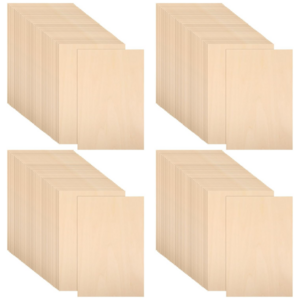 8 x 12 Inch 3mm Basswood Sheets Unfinished Basswood Board for Crafts Cutting Wood Burning DIY Architectural Models Staining