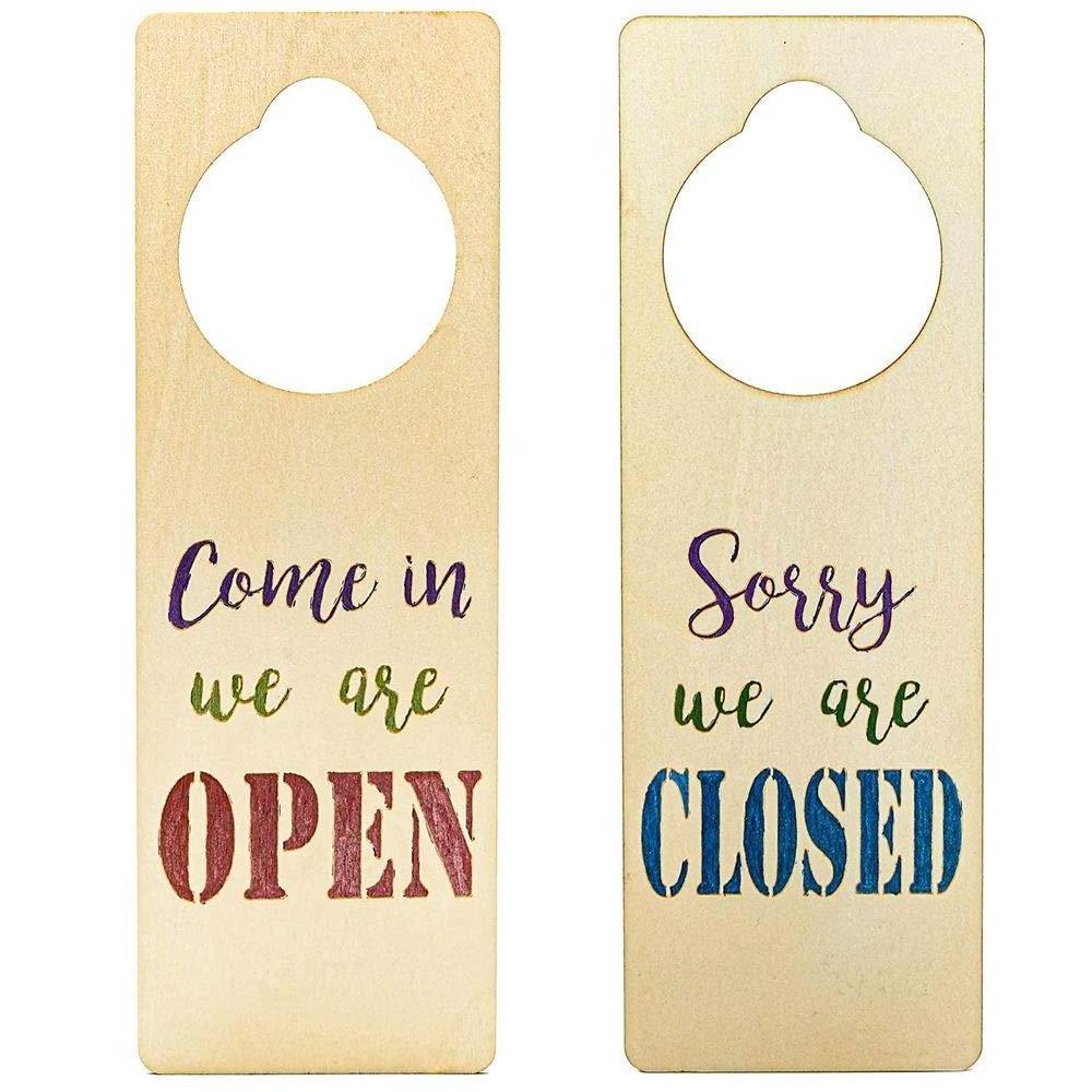 Wholesale Natural Blank Decorative Do Not Disturb Hotel Printing Christmas Custom Unfinished Wood Door Knob Hangers Wall Signs