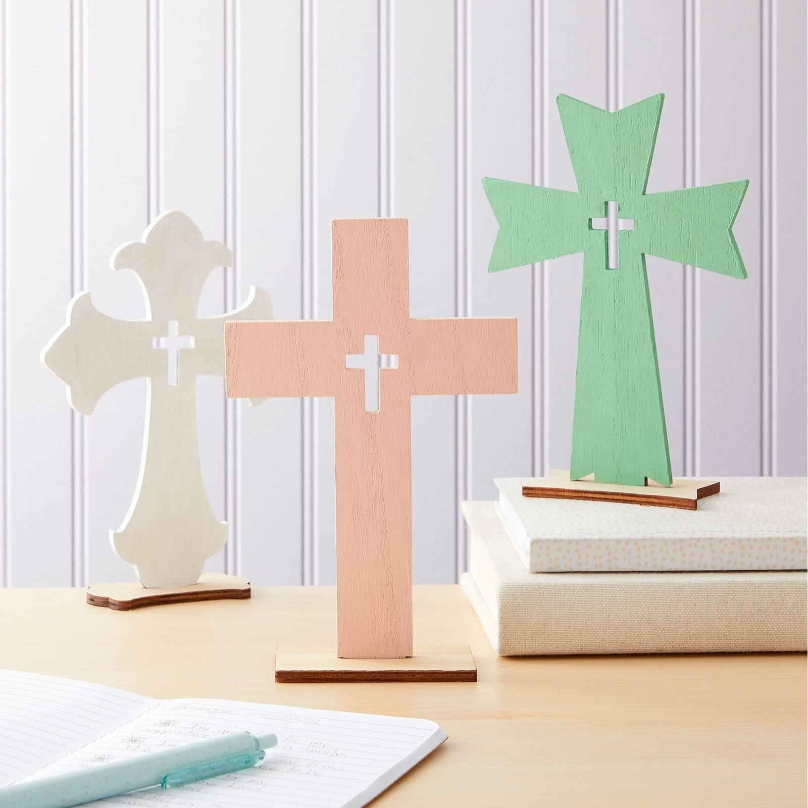 Custom Natural Wood Crafts Unfinished DIY Wood Cross Wooden Cross for Grave