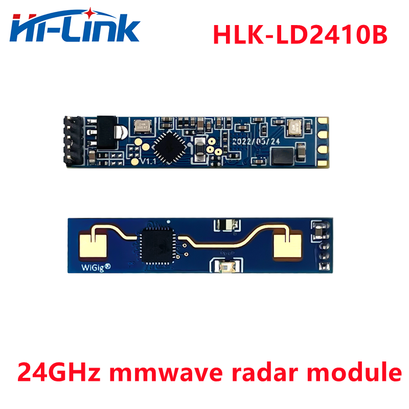 Household Hot sale Hilink HLK-LD2410B 24Ghz Smart Human Presence Radar Module IC 24G Millimeter Wave Motion Switch Sensor BOM