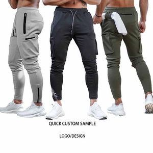 wholesale Multi pocket Jogging Blank Track Mens Cargo Pants Custom Sweatpants Trousers For Men Cargo Pants