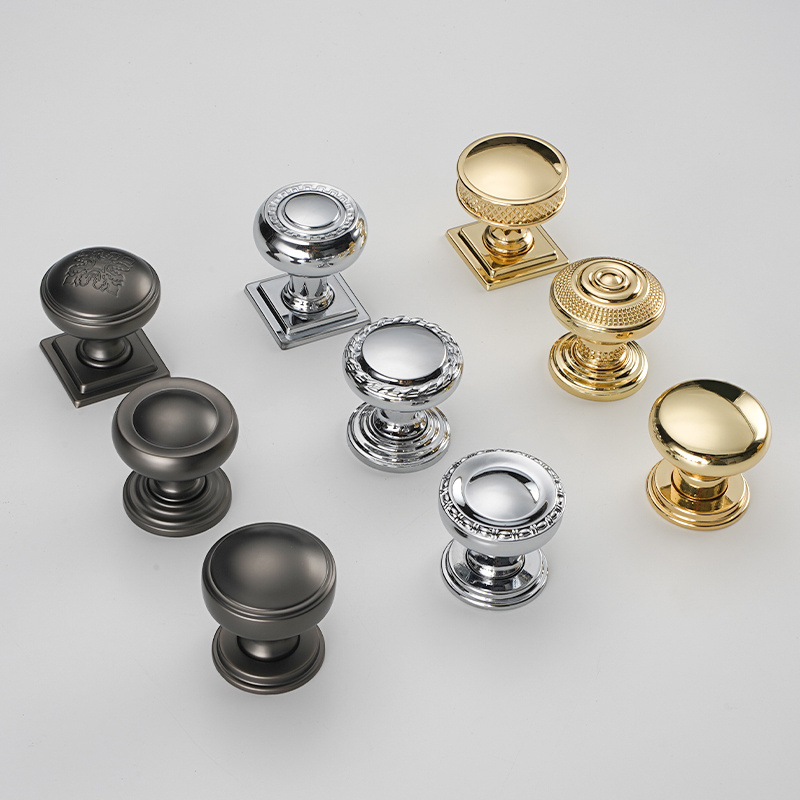 Manufacturer Kitchen Cabinet handle Knobs Black Gold Drawer Furniture Handles