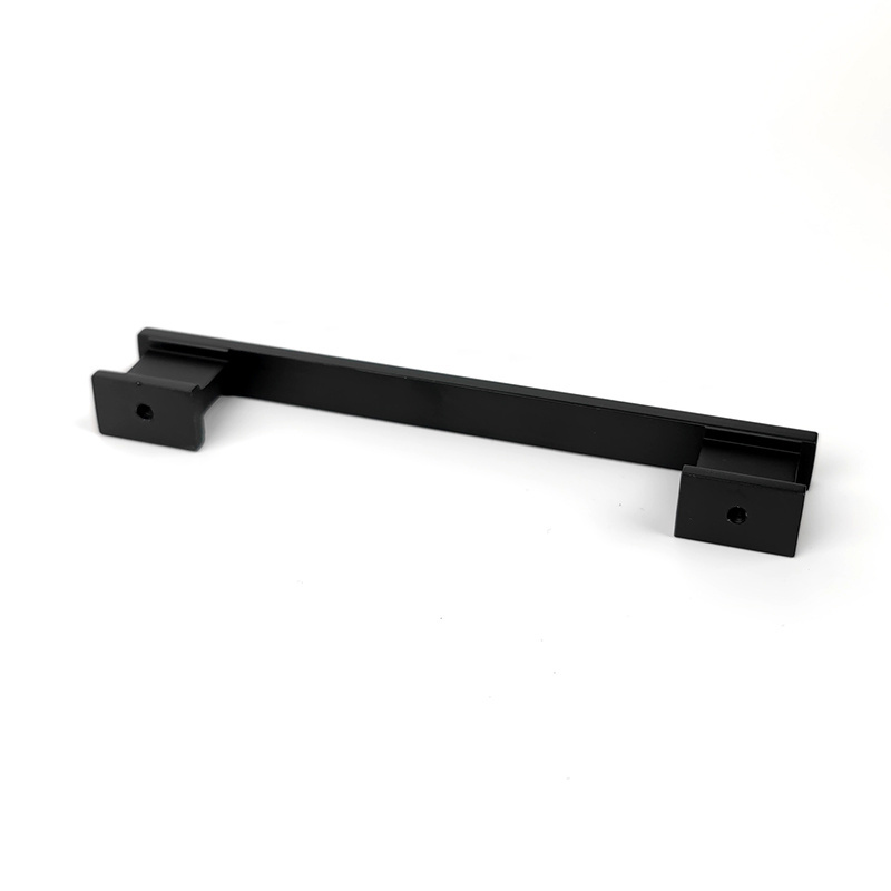 Custom Matte Black Brushed Gold furniture Cabinet Pulls Handles Kitchen Hardware aluminum alloy anodizing drawer door handle