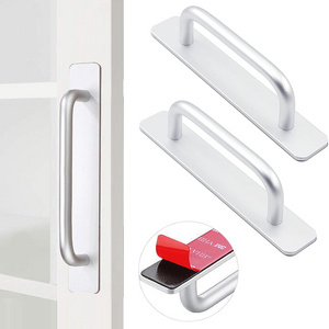 Adhesive Cabinet Door Handles Pulls No Drilling Shower Door Self Stick Cabinet Handles