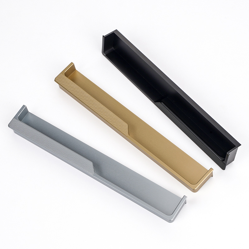 Drawer Matt Black Aluminium Kitchen Cabinets Door Pull Handle Cabinet Handles Cabinet Pulls And Knobs