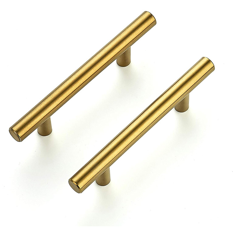 5 Inch Cabinet Pulls Brushed Brass Stainless Steel 5 inch Length 3 inch Hole Center Kitchen Drawer Pulls Cabinet Handles