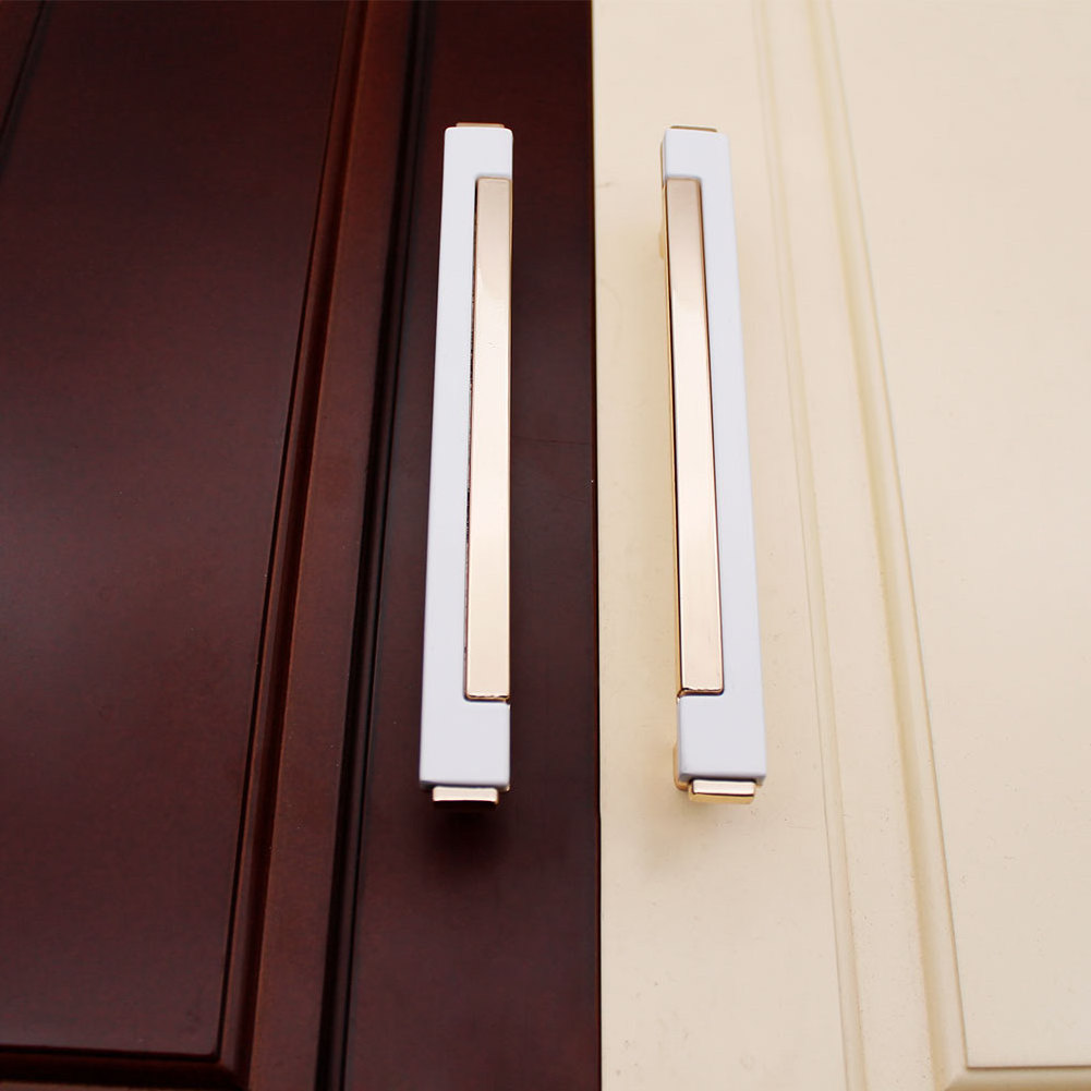 Custom Modern Furniture Wardrobe Handle New Rose Gold Black White New Cabinet Pull Handles