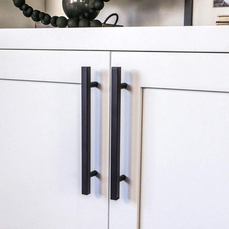 Black Kitchen Cabinet Modern T Bar Drawer Pulls furniture Hardware Euro Style Cabinet Door Handles Black Cabinet Drawer Pulls