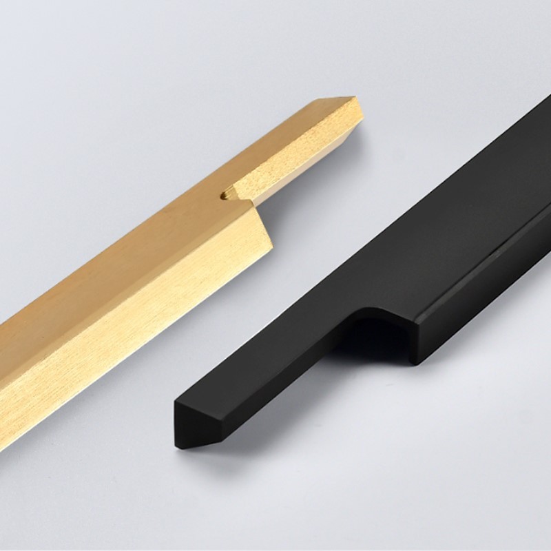 96mm Hidden Concealed Kitchen Cabinet Door Handle Long Handle Aluminum Profile Handle For Furniture