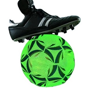 CHOOYOU Custom Logo Luminescent Fluorescent Holographic Soccer Ball Football Made of PU Material Glows in the Dark