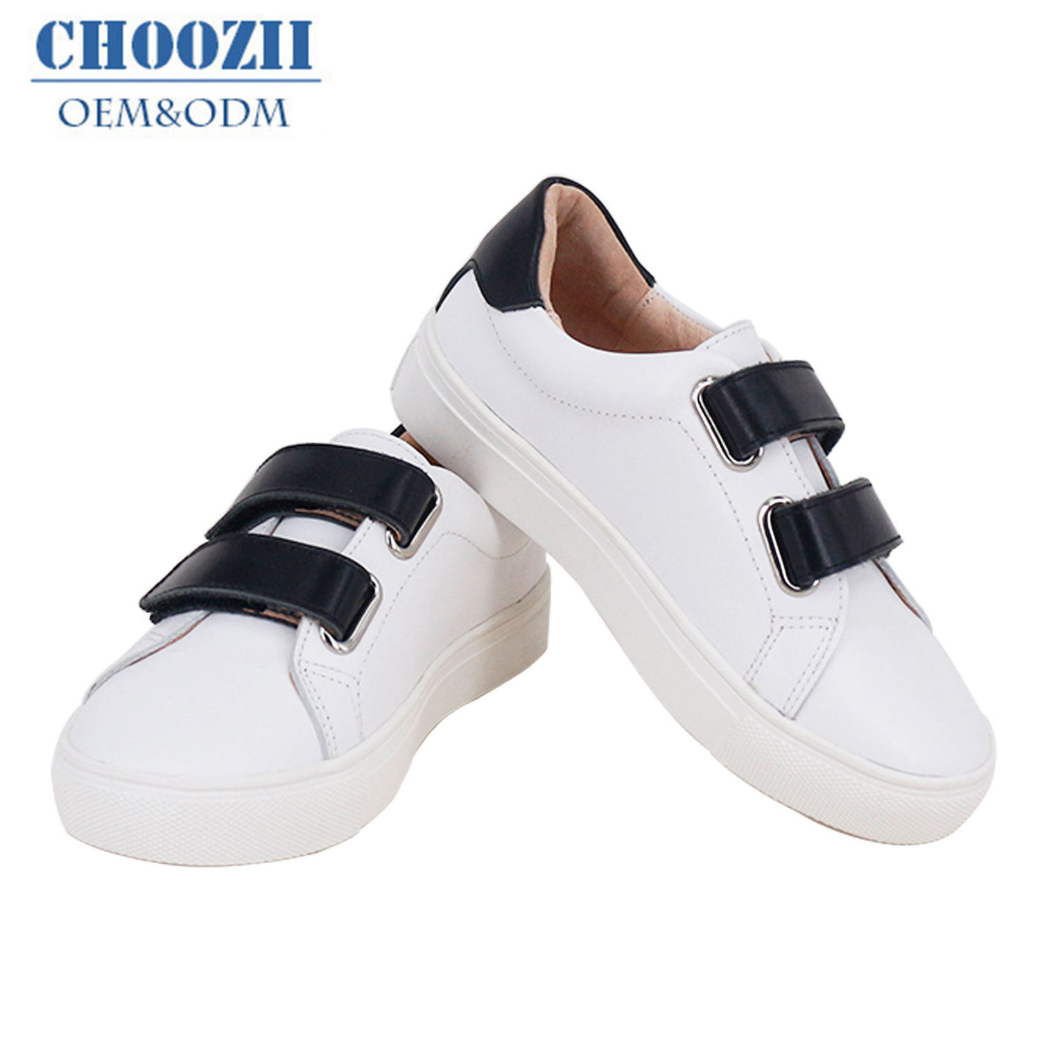 Kids Sneakers Suppliers New Model Slip on Unisex Boys and Girls White Color Leather Sneakers Kids Shoes