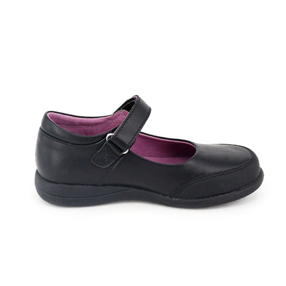 Guangzhou Custom Shoes Genuine Leather Children Kids Bulk Oxford Uniform Black School Shoes for Girls