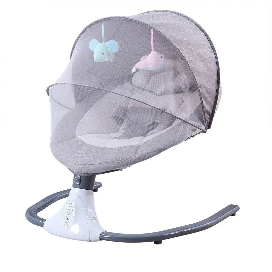 high quality low price musical baby foldable portable electric rocking rocker sleeping swing chair baby cradle with toys