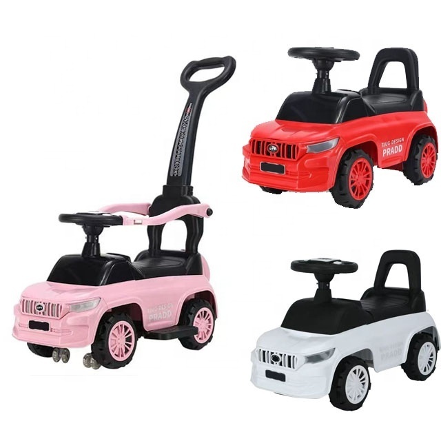 high quality hot sale four wheels ride on mini smart toy car baby plastic swing car with push handle for 6 months to 6 years kid