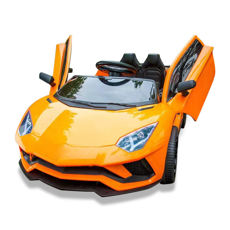 Factory Sale new children's electric double drive four-wheel portable remote-control automobile baby's 12v ride on car