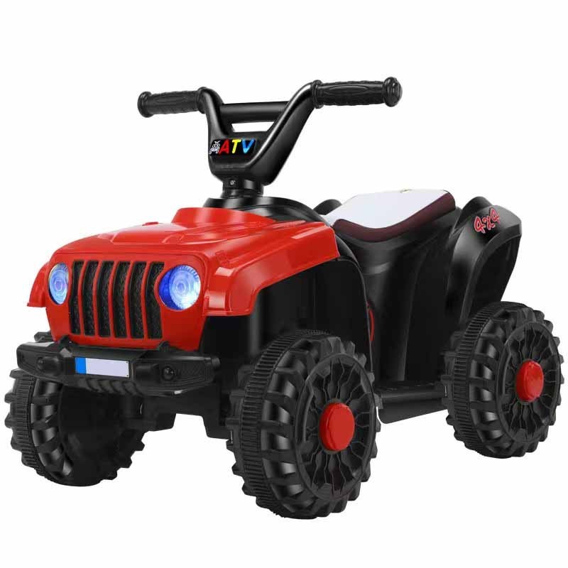 New Children electric mini four wheel musical ride on car toys beach motorbike leather seat with remote control for toddler age