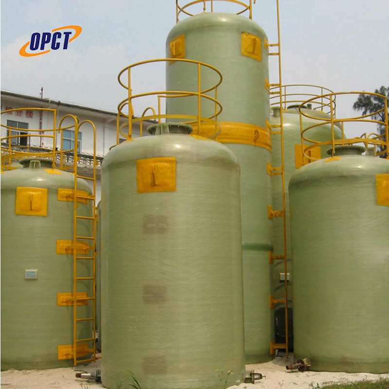 1000m3 fiberglass horizontal frp grp Hydrochloric acid storage tank