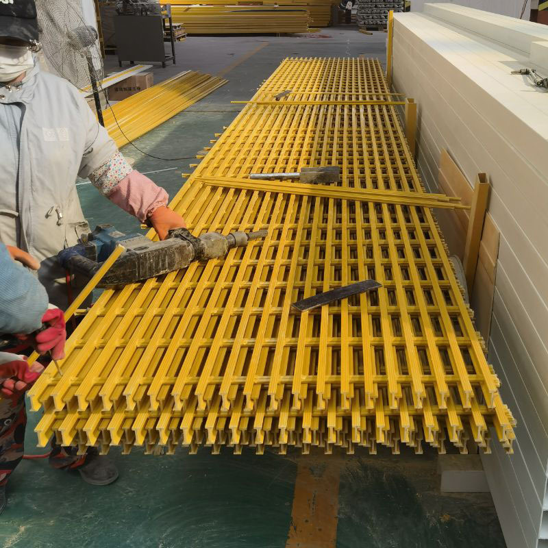 Fiberglass FRP Pultruded Grating I-Shape Bar Grating