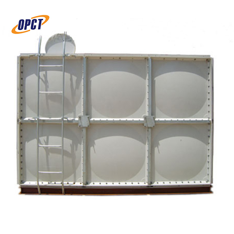 50m3 water tank firefighting frp / grp pressed panel rectangular water storage tank