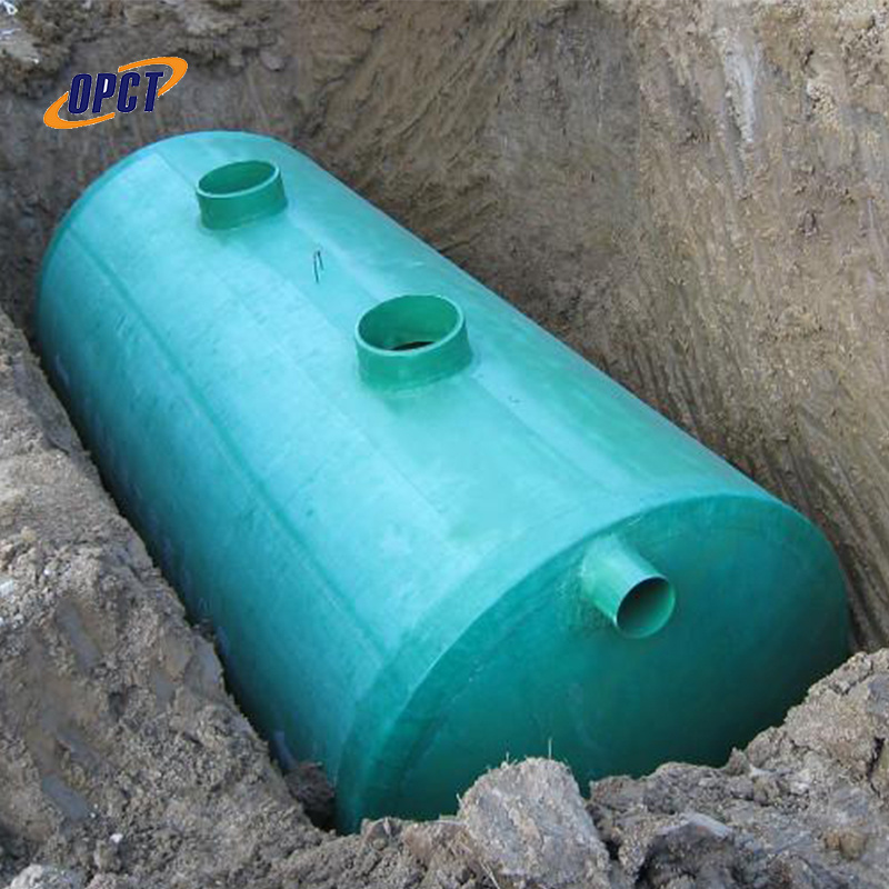 Stackable fiberglass FRP septic tanks used for sewage treatment