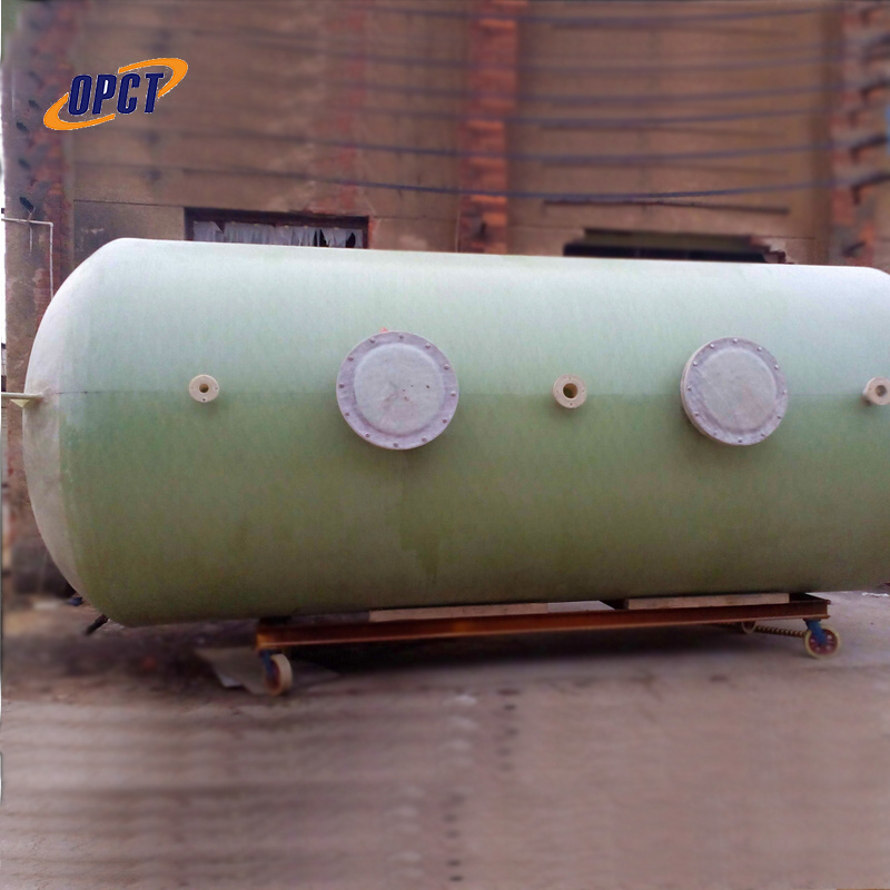 1000m3 fiberglass horizontal frp grp Hydrochloric acid storage tank