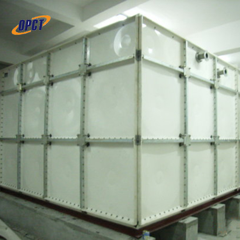 50m3 water tank firefighting frp / grp pressed panel rectangular water storage tank