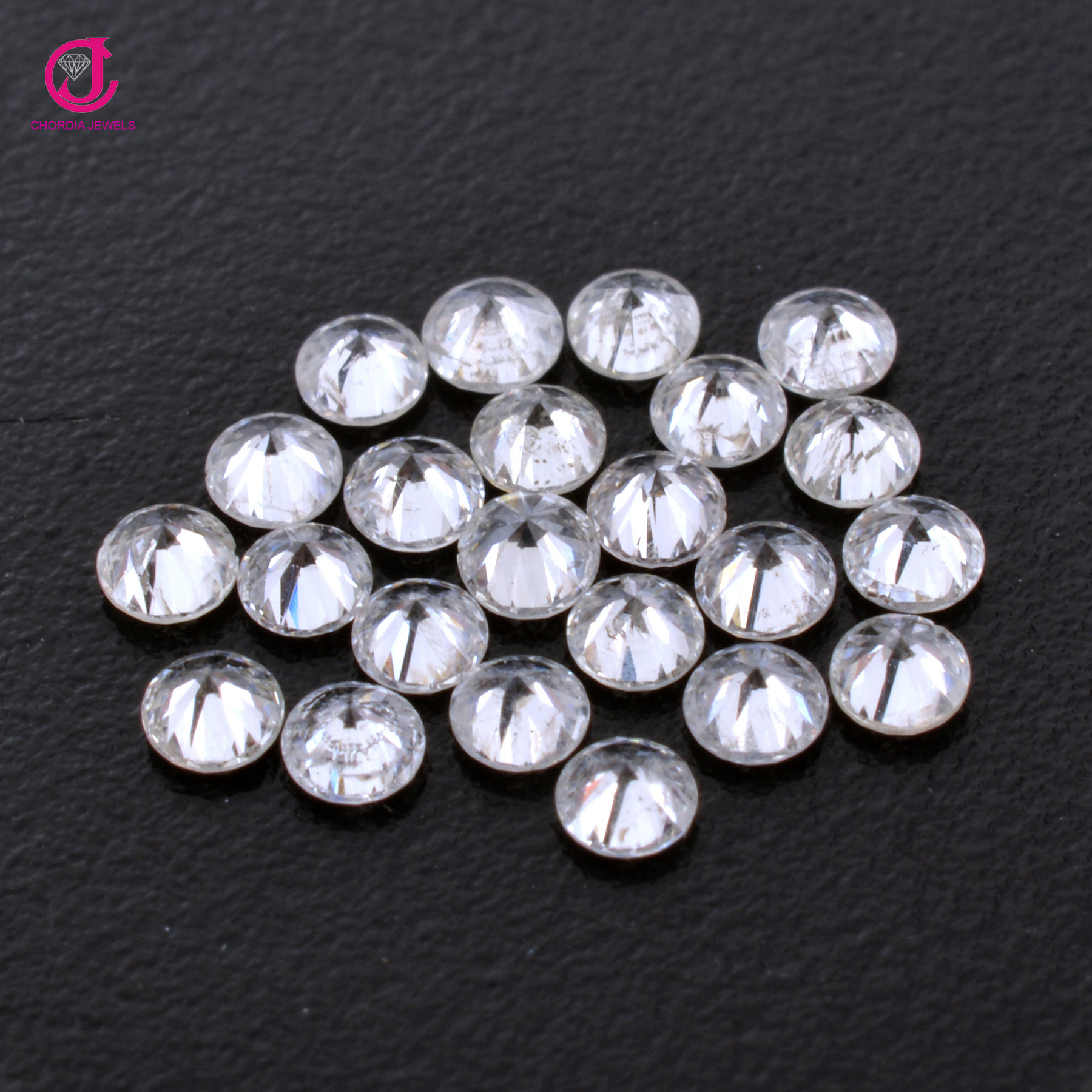 Natural Melle Diamonds Wholesaler G-H Color Diamond Loose Cut Stone Supplier 2.1mm - 2.6mm Round Diamond