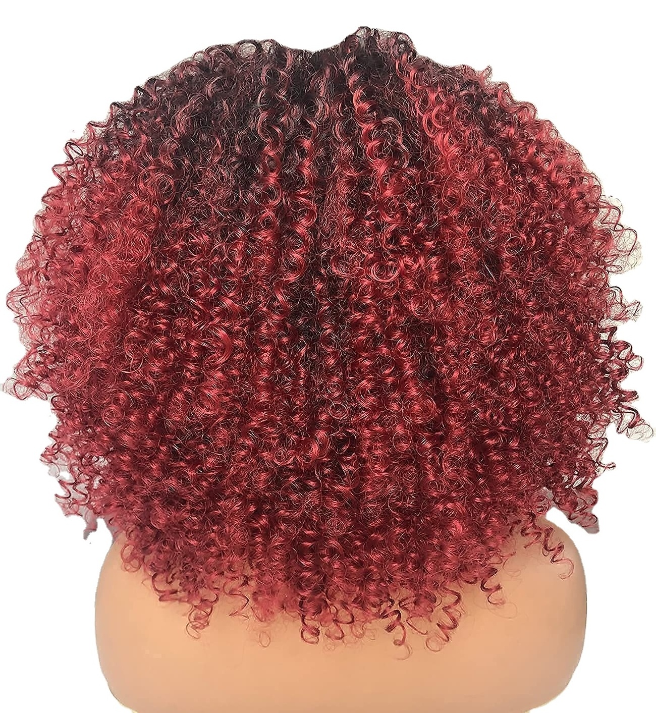 Wholesale Heat Resistant High Quality Premium Fiber Cosplay Wig Curly Arfo Kinky Synthetic Hair Braiding Wigs For Black Women