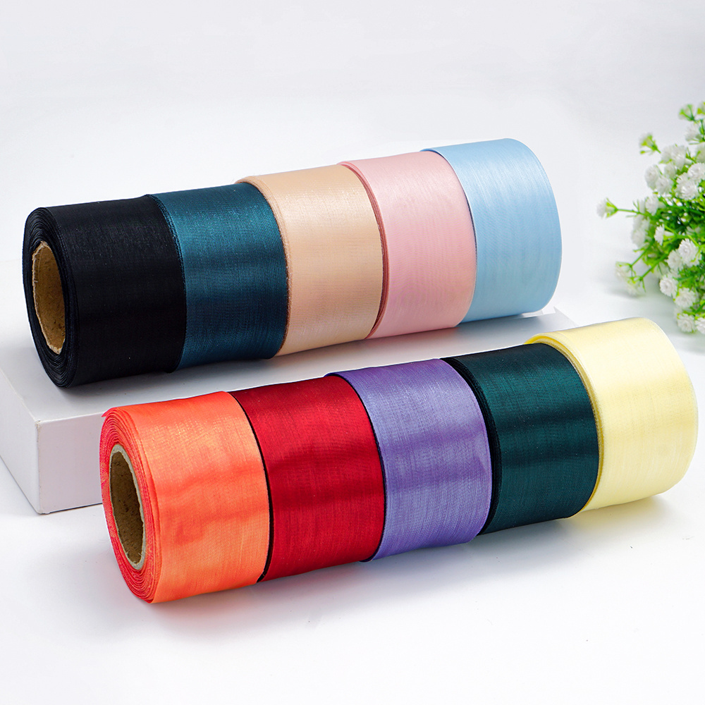 organza ribbons gift packaging chiffon organza ribbon roll