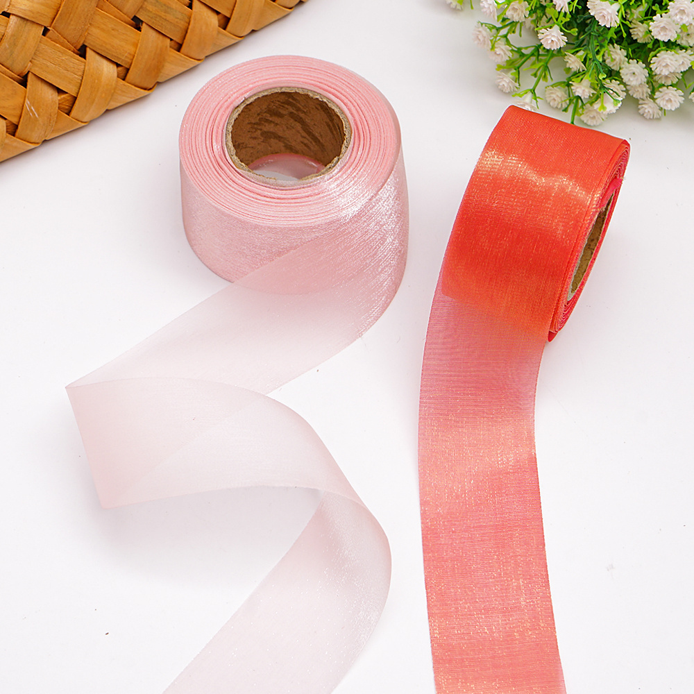 organza ribbons gift packaging chiffon organza ribbon roll