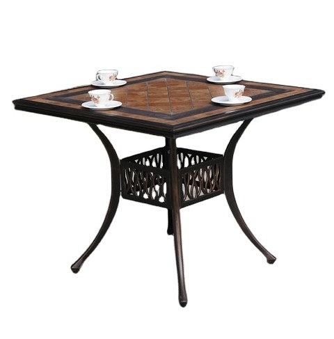 Outdoor Garden Patio Table and Chair Set Die Casting Aluminum Versatile Furniture for Park Workshop Entry Wine Cellar