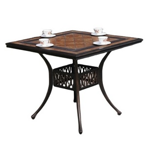 Outdoor Garden Patio Table and Chair Set Die Casting Aluminum Versatile Furniture for Park Workshop Entry Wine Cellar