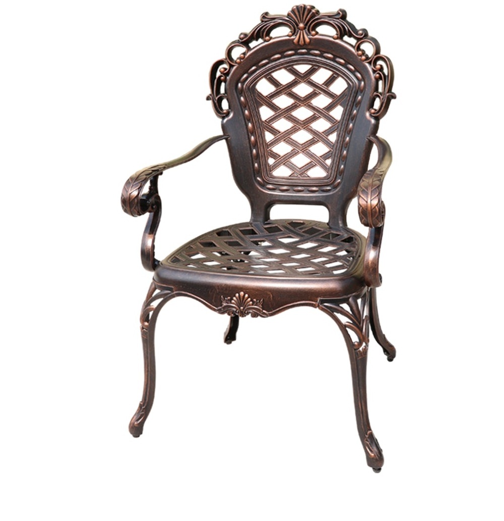 Cast Aluminum Patio Furniture  chair outdoor garden balcony  dining chair