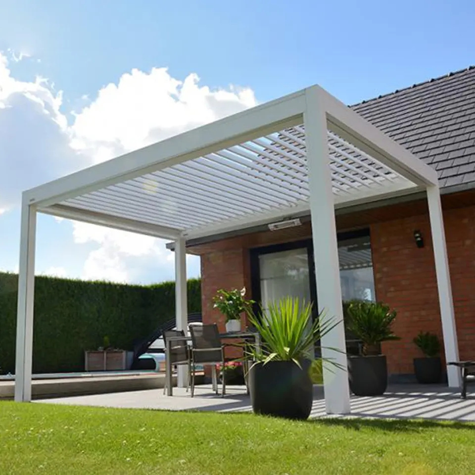 3x6 3x6m 4x6 4x6m 6x3 6x3m 6x4 6x4m Outdoor Aluminum Louvered Roof Pergola