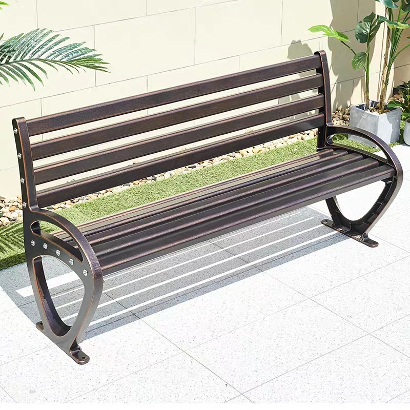 Outdoor Garden Benches Aluminum outdoor furniture Park benches Modern outdoor bench seating