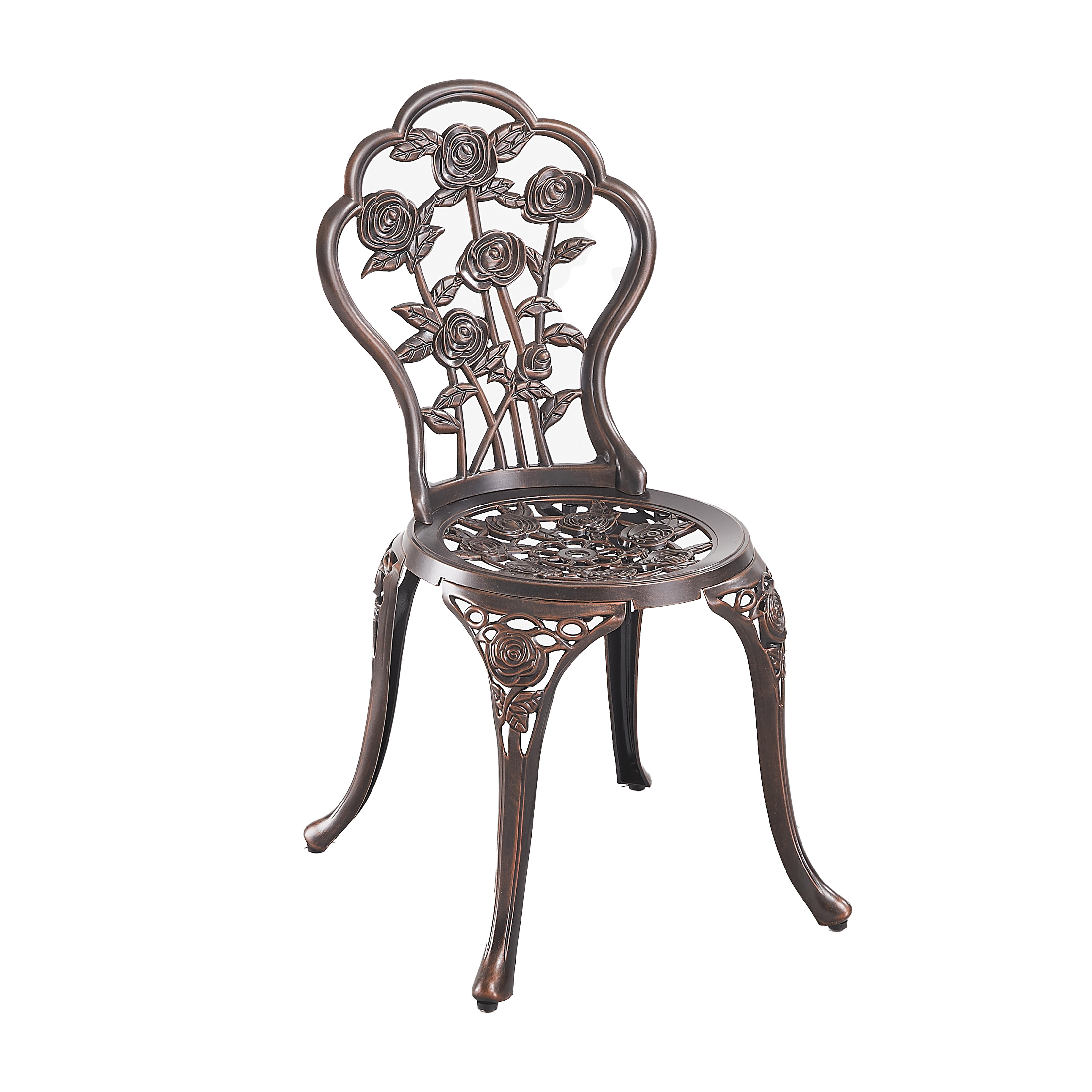 Corrosion-resistant die-cast aluminum Restaurant Chair covers casual furniture die-cast aluminum outdoor chairs