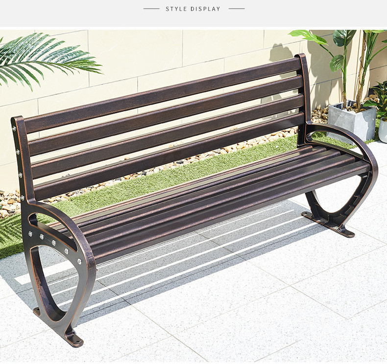 Outdoor Garden Benches Aluminum outdoor furniture Park benches Modern outdoor bench seating